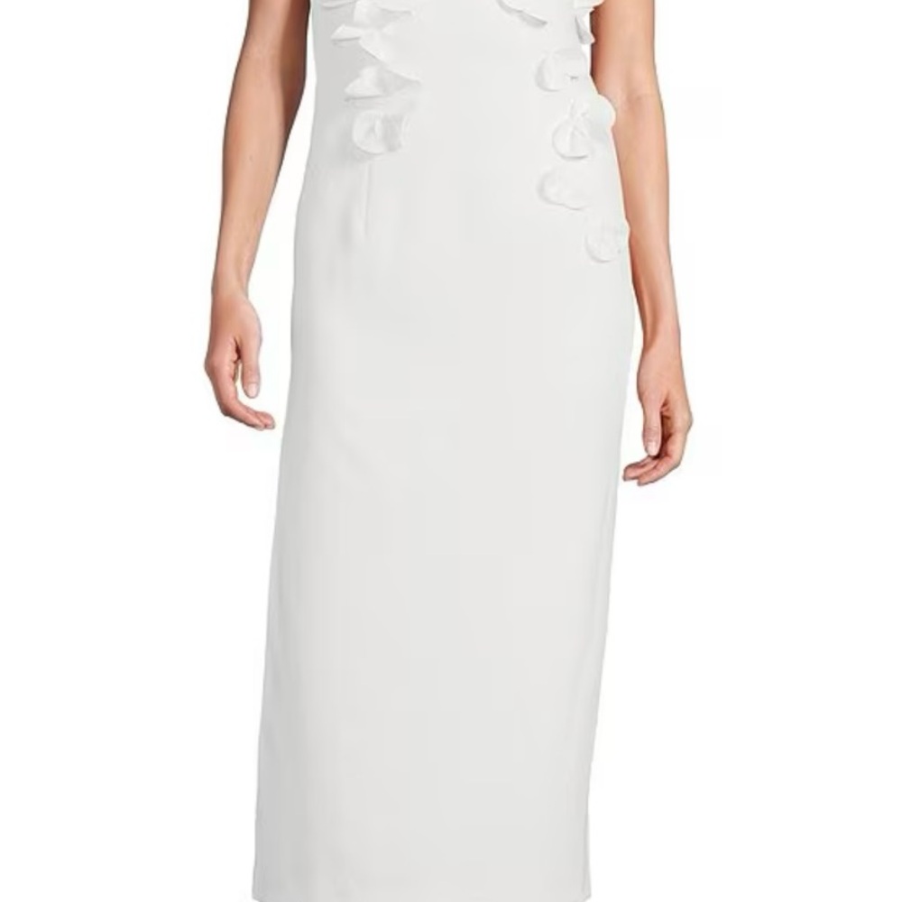 NWT Antonio Melani Martha Floral Applique V-Neck Dress-14